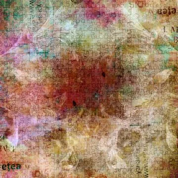 Grunge abstract background with old torn posters with blur text Stock Illustration