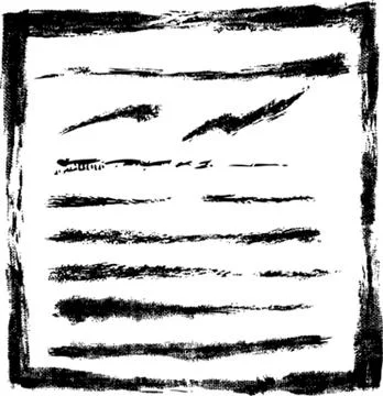 Grunge Abstract Brush Set Stock Illustration
