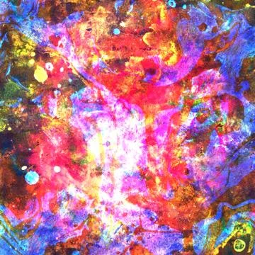 Grunge abstract colorful texture with mud. Watercolor multicolored  Background Stock Illustration