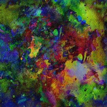 Grunge abstract colorful texture with mud. Watercolor multicolored  Background Stock Illustration