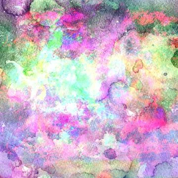 Grunge abstract colorful texture with mud. Watercolor multicolored  Background Stock Illustration
