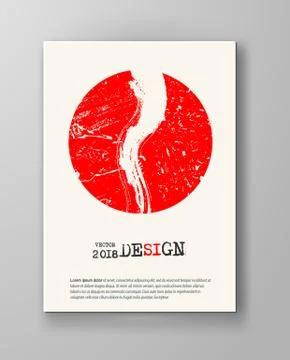 Grunge abstract Distress Texture poster. Stock Illustration
