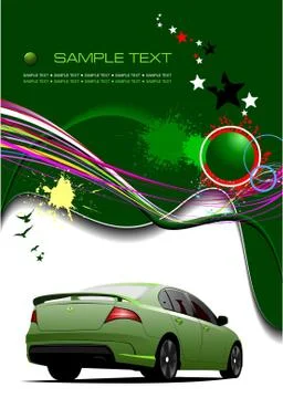 Grunge abstract hi-tech background. Vector illustration Stock Illustration