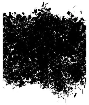 Grunge abstract pattern in black over white Stock Illustration