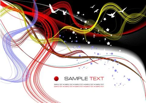 Grunge abstract red-black background. vector Stock Illustration