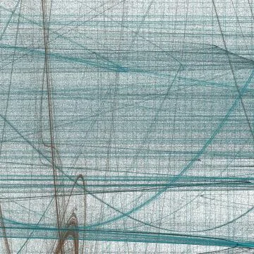 Grunge abstract square green pattern on white background. Rough noise design. Stock Illustration