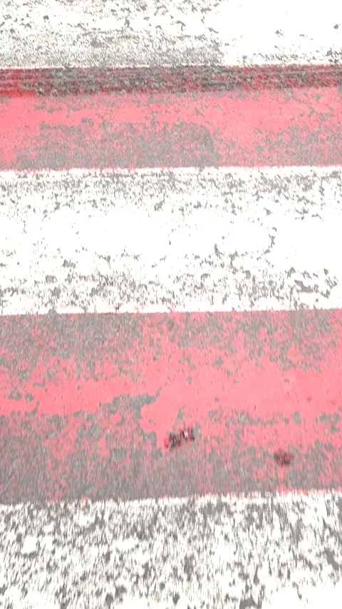 Grunge Abstract Texture of Weathered Red and White Stripes Stock Footage 332309553