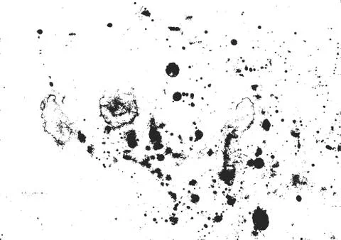 Grunge abstract vector background with spray spots, spaleshes, stains. Stock Illustration