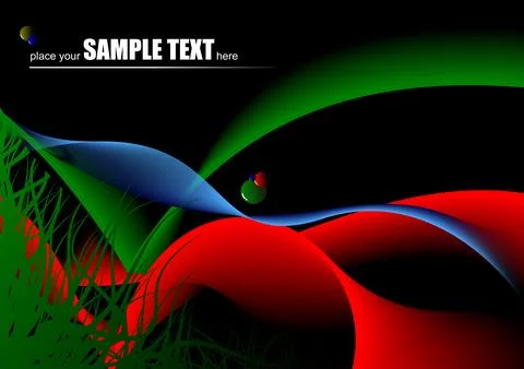 Grunge abstract wave background, Stock Illustration