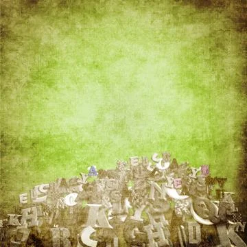 Grunge alphabet background Stock Illustration