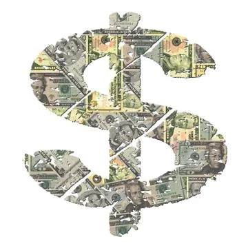 Grunge american dollar symbol Stock Illustration