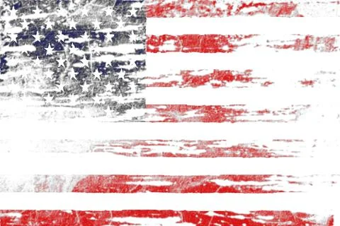 Grunge of American flag background Stock Illustration