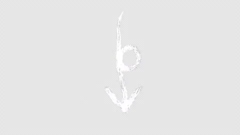 Grunge animated arrows with drawing effect. Video clip with alpha channel. Stock Footage 303013420