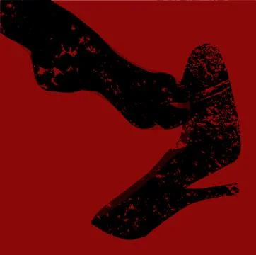 Grunge ankle Stock Illustration