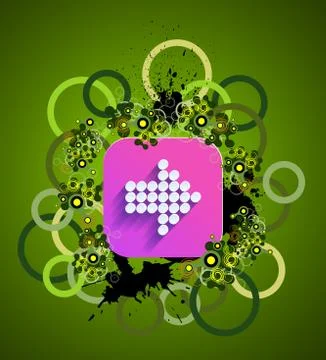 Grunge arrow icon Stock Illustration