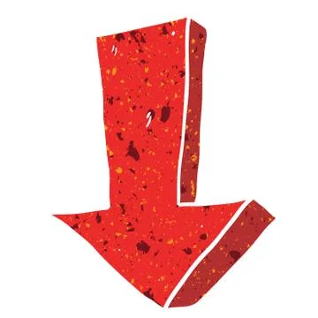 Grunge arrow Illustrazione stock