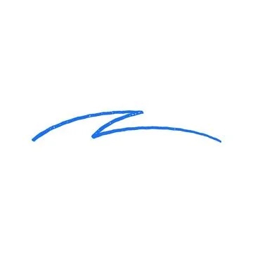 Grunge Arrow Pointer Sign Hand Drawn Vector Illustration Stock Illustration