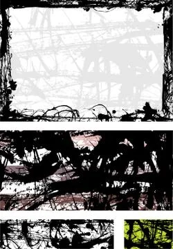 Grunge Art Set 库存插图