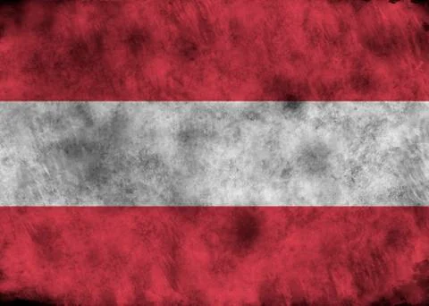 Grunge Austria flag. Stock Illustration