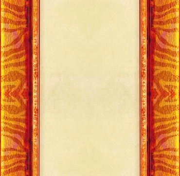 Grunge background - african traditional pattern with hieroglyphs and zebra .. Illustrazione stock