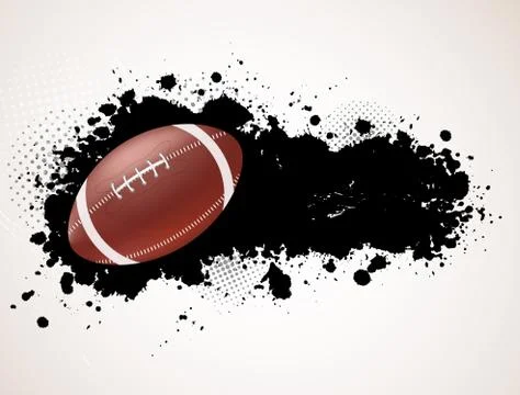 Grunge background with ball Stock Illustration