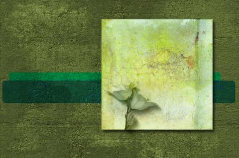 Grunge background with bluebell Stock Illustration
