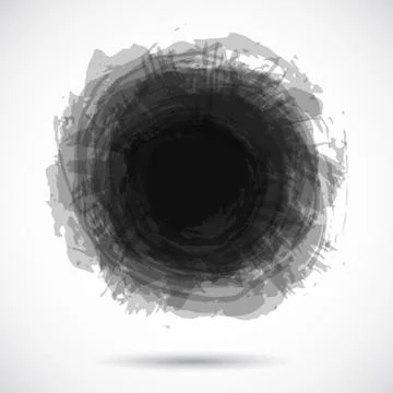 Grunge background with bright black splash. Vector 스톡 일러스트
