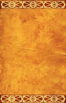 Grunge background with celtic patterns Stock Illustration