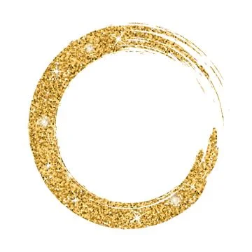 Grunge background circle gold 스톡 일러스트