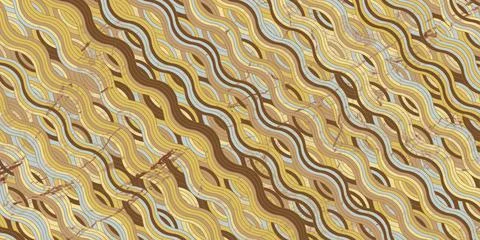 Grunge background with circle wave lines retro style Stock Illustration