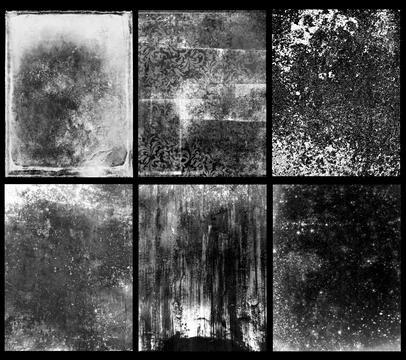 Grunge background compilation. Cracked structure effect. Rough grunge pattern Foto stock