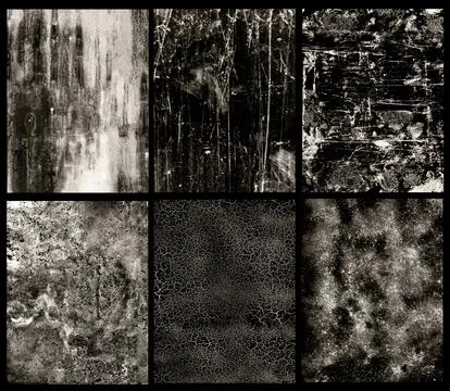 Grunge background compilation. Cracked structure effect. Rough grunge pattern Foto stock