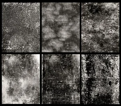 Grunge background compilation. Cracked structure effect. Rough grunge pattern 写真素材