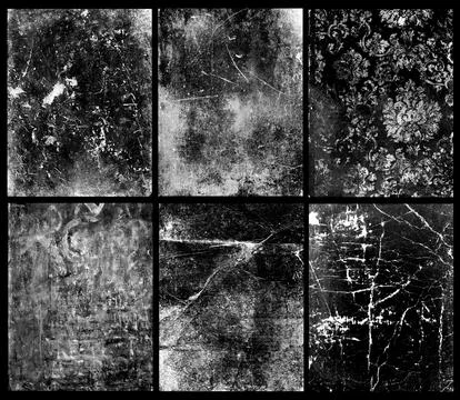 Grunge background compilation. Cracked structure effect. Rough grunge pattern 写真素材