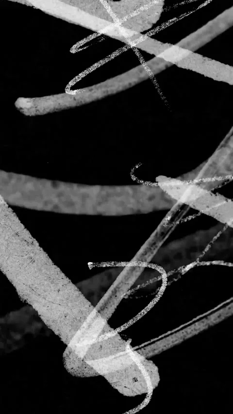 Grunge background. Doodle brush transition scratches on black background. Stock-Footage 286421101