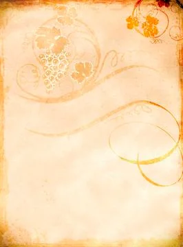 Grunge background with grape. Stock Illustration