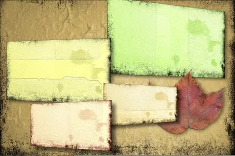 Grunge background on multiple planes Stock Illustration