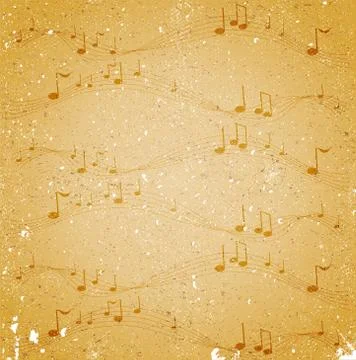 Grunge background with note. Stock Illustration