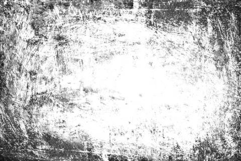 Grunge Background, Old Frame Black and White Texture, Gray Dirty Paper Design Stock Photos