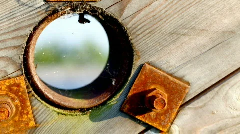Grunge background / Old rusty iron abstract element Stock Footage 824926