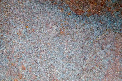 Grunge background: rust on old painted metal surface, corrosion of steel, ton Stock Photos