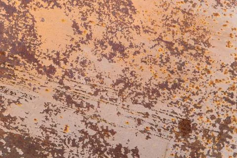 Grunge background: rust on old painted metal surface, toning Stock Photos