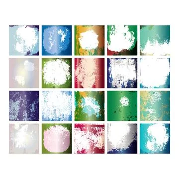 Grunge background set 스톡 일러스트