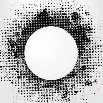 Grunge background with speech bubble Stock Illustration