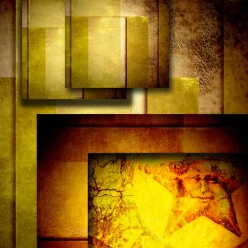 Grunge background star Stock Illustration