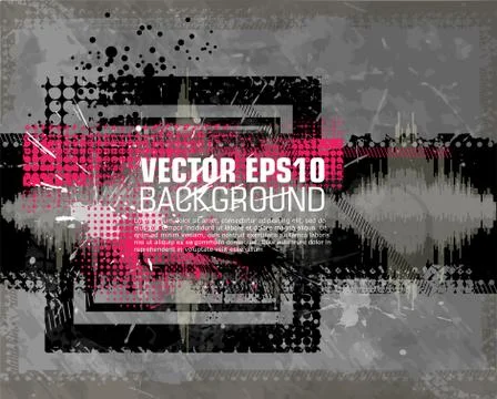 Grunge background. Vector illustration. Grunge background with a colorful Stock Illustration