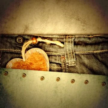 Grunge background young lovers Stock Illustration