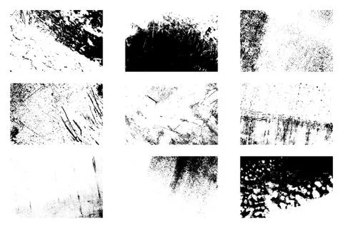 Grunge Backgrounds Set Stock Illustration