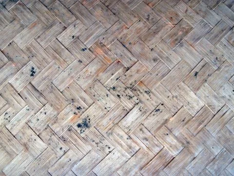 The grunge bamboo wall Stock Photos