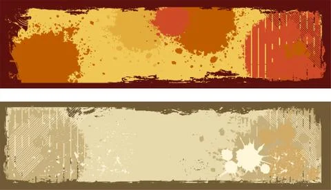 Grunge banner Stock Illustration